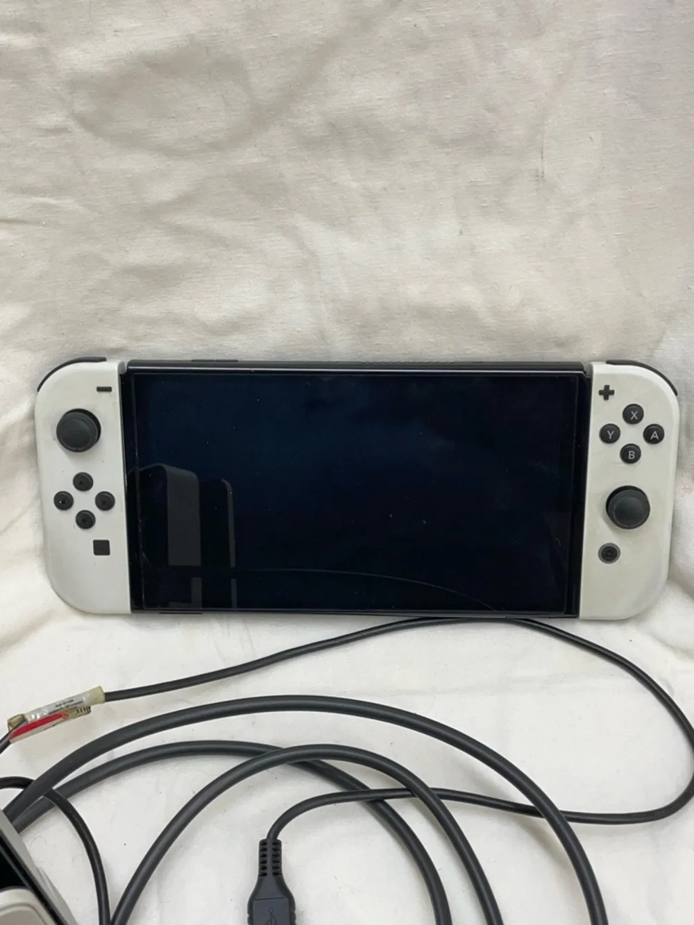Nintendo switch White Gaming Console with Detachable Controllers/charging dock